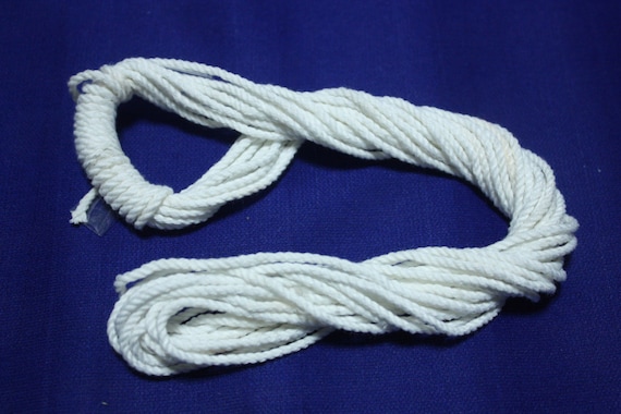 cotton wick Thick 5mm.,Length 10,30,70,100,500 yard - Cotton Core,Cotton candle wick -handmade natural not mix chemicals