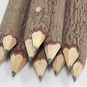 2 Pcs. Wooden pencil twig Tamarind sticks natural handmade length 18 cm DIY Gift image 2