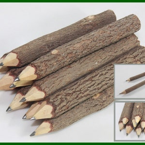 2 Pcs. Wooden pencil twig Tamarind sticks natural handmade length 18 cm DIY Gift image 1