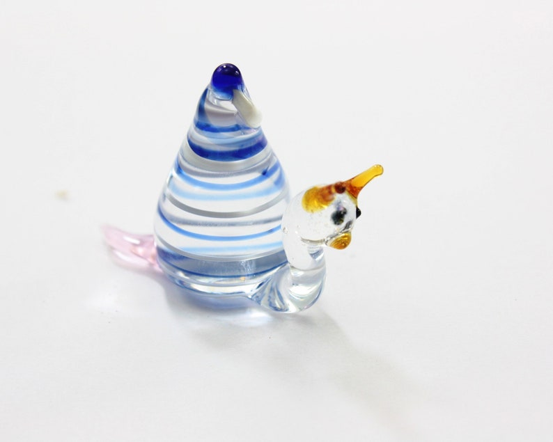Small Glass Animal Miniatures Figurines Sculpture Home Etsy