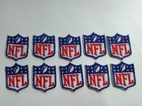 10 Pcs. American Football Teams NFL Fan Club Logo Iron on Patches Sewing  Embroidered H1.5 X W1.4 