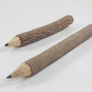 2 Pcs. Wooden pencil twig Tamarind sticks natural handmade length 18 cm DIY Gift image 3