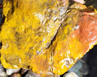 Yellow and Red Jasper - 8+lbs - Northern California, Mendocino County