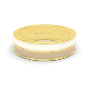 Hand painted Multicolour Stacking Enamel Chunky Ring, 18K Solid Gold or Silver Gold Plated, Free Engraving