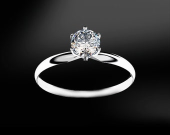 SOLITAIRE DIAMOND Gold Engagement Ring