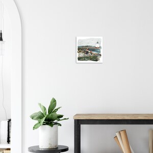 Bug Light Lighthouse Print: South Portland Maine Coastal Art image 8