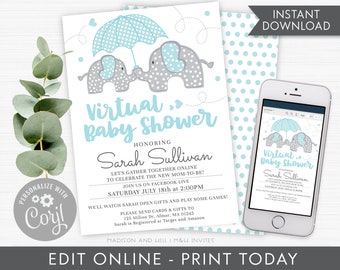 baby boy shower invitations etsy
