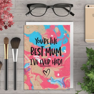 Best Mum Greeting's Card image 1