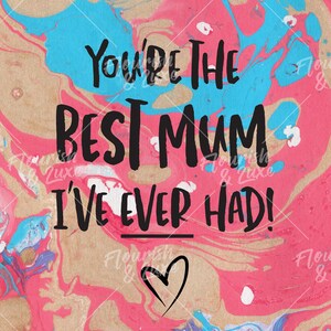 Best Mum Greeting's Card image 2