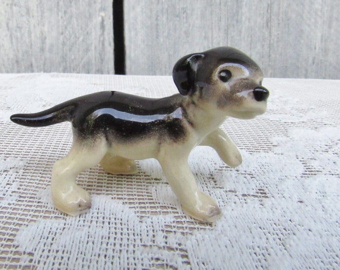 Miniature Hagen Renaker German Shepherd Puppy, Bone China Figurine