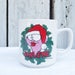Vintage 1980s Garfield Christmas Mug, Arlene Cat Mug, Garfield's Girlfriend Christmas Mug, Vintage Garfield Christmas Decor, Red Lipstick