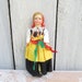 Traditional Italian Vintage Doll, Malgis Roma Cogne Collectible Doll, Souvenir Doll, Made in Italy, Gift for Child