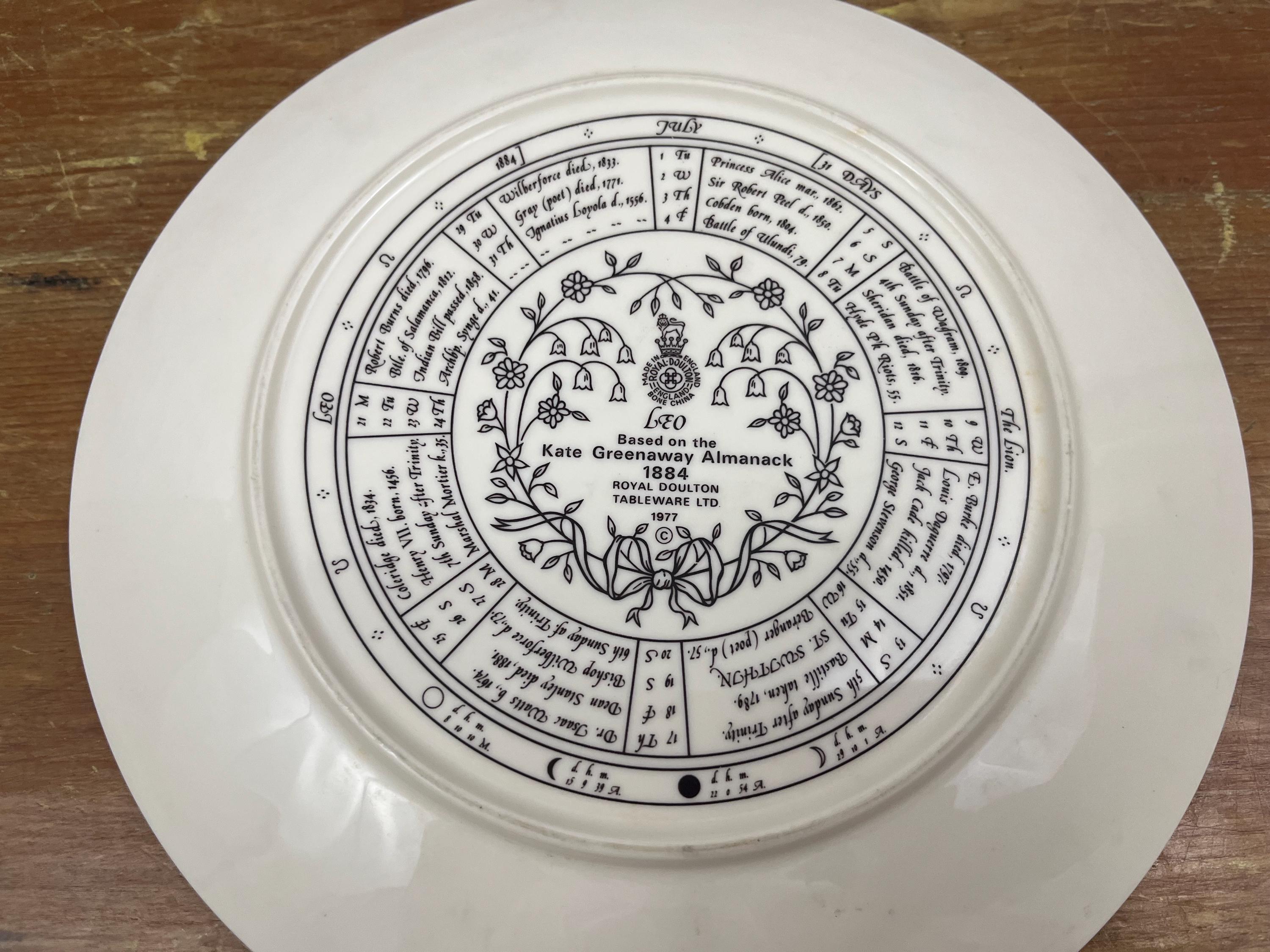 ヴィンテージプレート ケイト・グリーナウェイのアルマナック 1884年