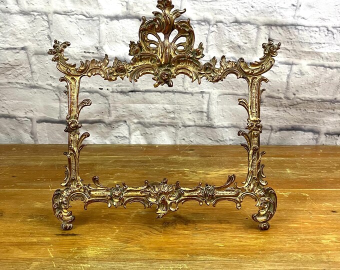 Vintage Gold Ornate Rectangular Frame Rococo Style Heavy Frame Can Be ...