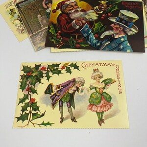 Vintage jaren 80 ongebruikte reproductie kerstkaarten sets van 14 set van twee sets om uit te kiezen kerstkaarten