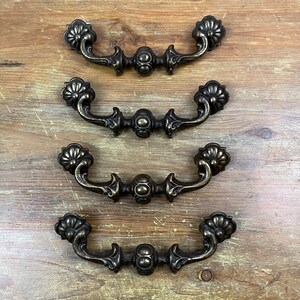 Vintage Large Ornate Drawer pulls 7 1/2" long furniture pulls