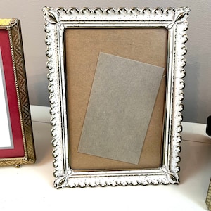 Vintage picture frames, gold picture frame Wedding couple frame Family portrait style picture frame 5 x 7 inch inside  frame