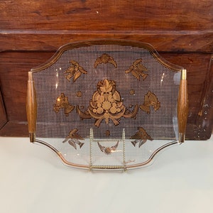 Vintage George Briard serving tray Love Birds anniversary gift