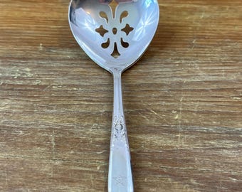 Antique "Order of the Eastern Star" Small Bon Bon Spoon Kinn Edward Silverplate NSC