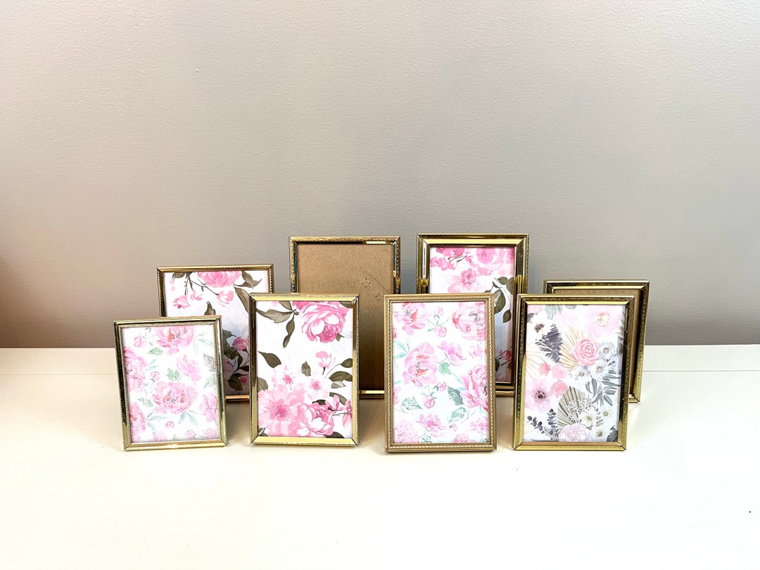 Vintage Small Table Top Picture Frames, Wedding Table Numbers, Display