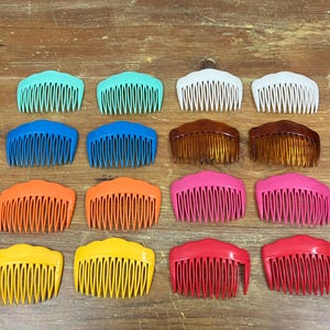 Vintage 80s 90s Hair Fashion Combs Perfect for Retro looking style!