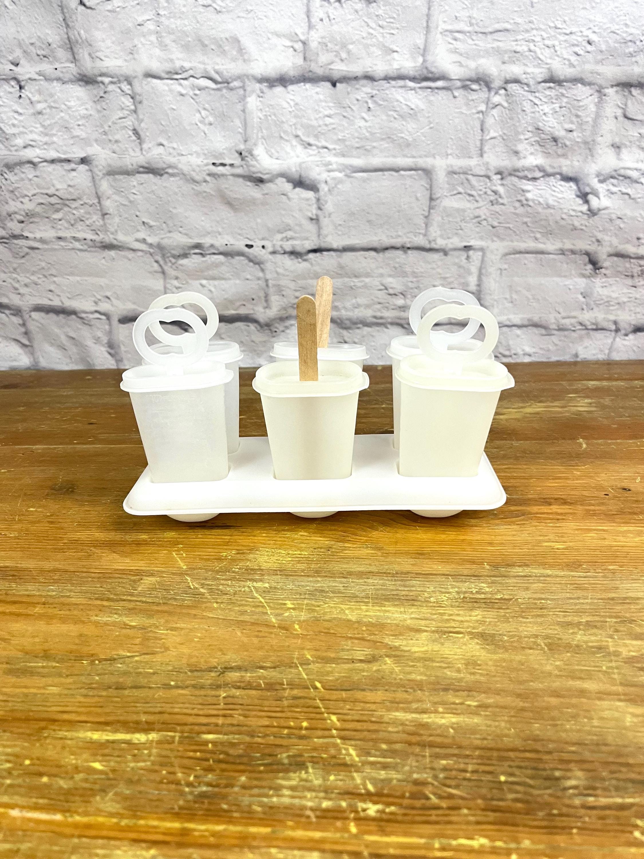 Vintage Tupperware Popsicle Set Ice Tups Homemade Yogurt Pops Ice