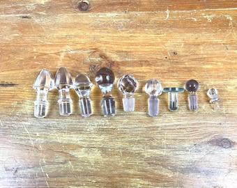Vintage Glasstopfen, Schnapsflaschenstopfen, Ersatz-Öl-Essig-Parfümflaschenstopfen, einzeln verkauft