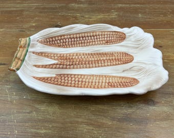 Vintage Decorative Corn Cob Wall Plate Country Farmhouse Decor ***imperfect