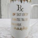 Vintage Rx shot glass, funny shot glass, drinking game glass, "One Shot Every 15 minutes till no pain is felt" signed "Dr. I. M. High",
