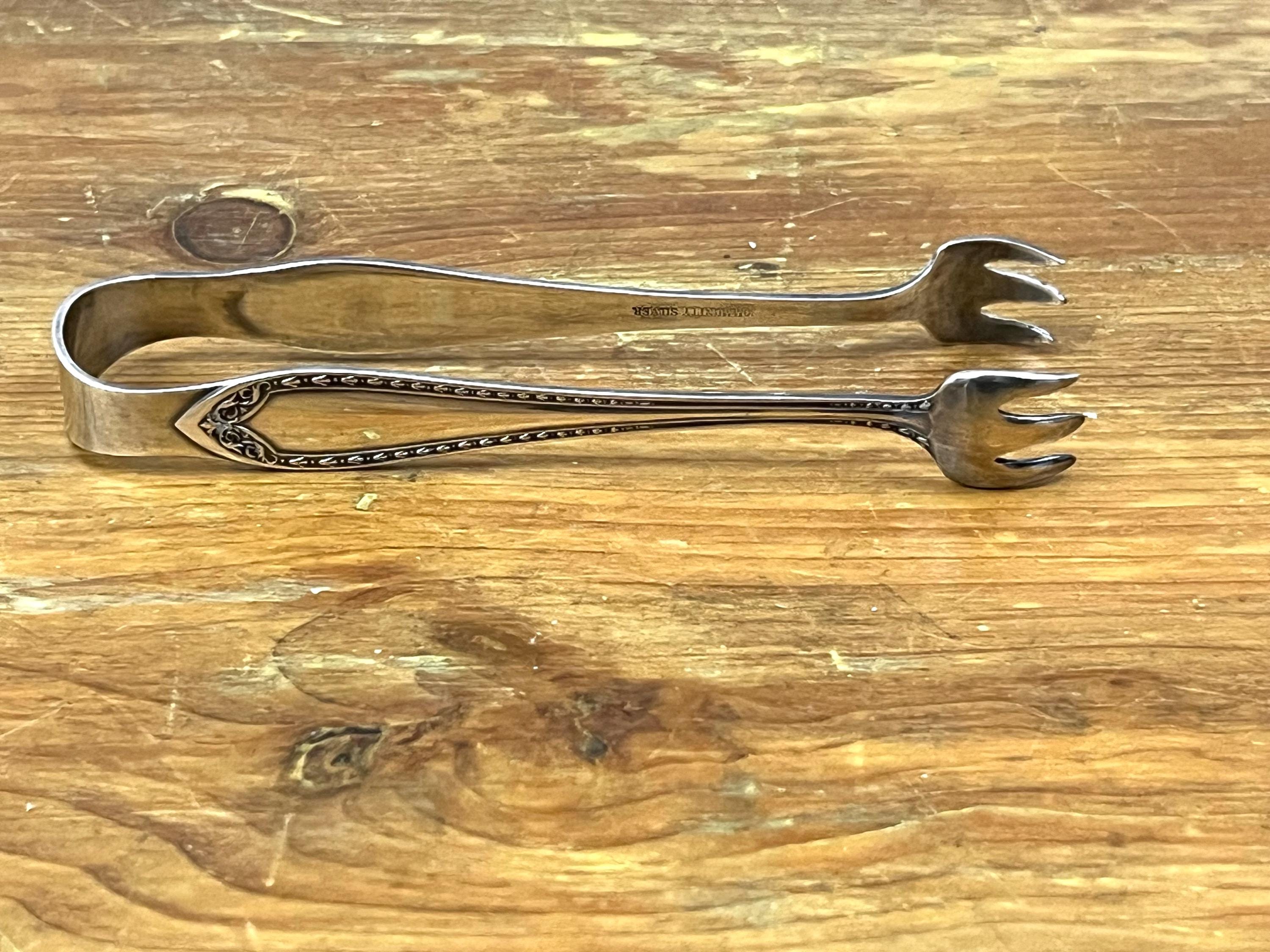 アンティークコミュニティシルバーシルバープレートシュガートング