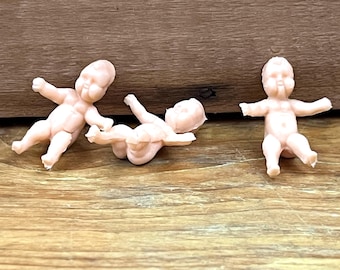 Vintage Mini Baby Dolls Dollhouse Babies  Set of 3