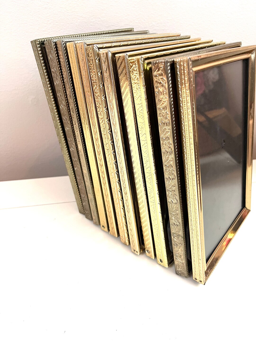 Vintage 5 X 7 Picture Frames Gold Picture Frame School Etsy