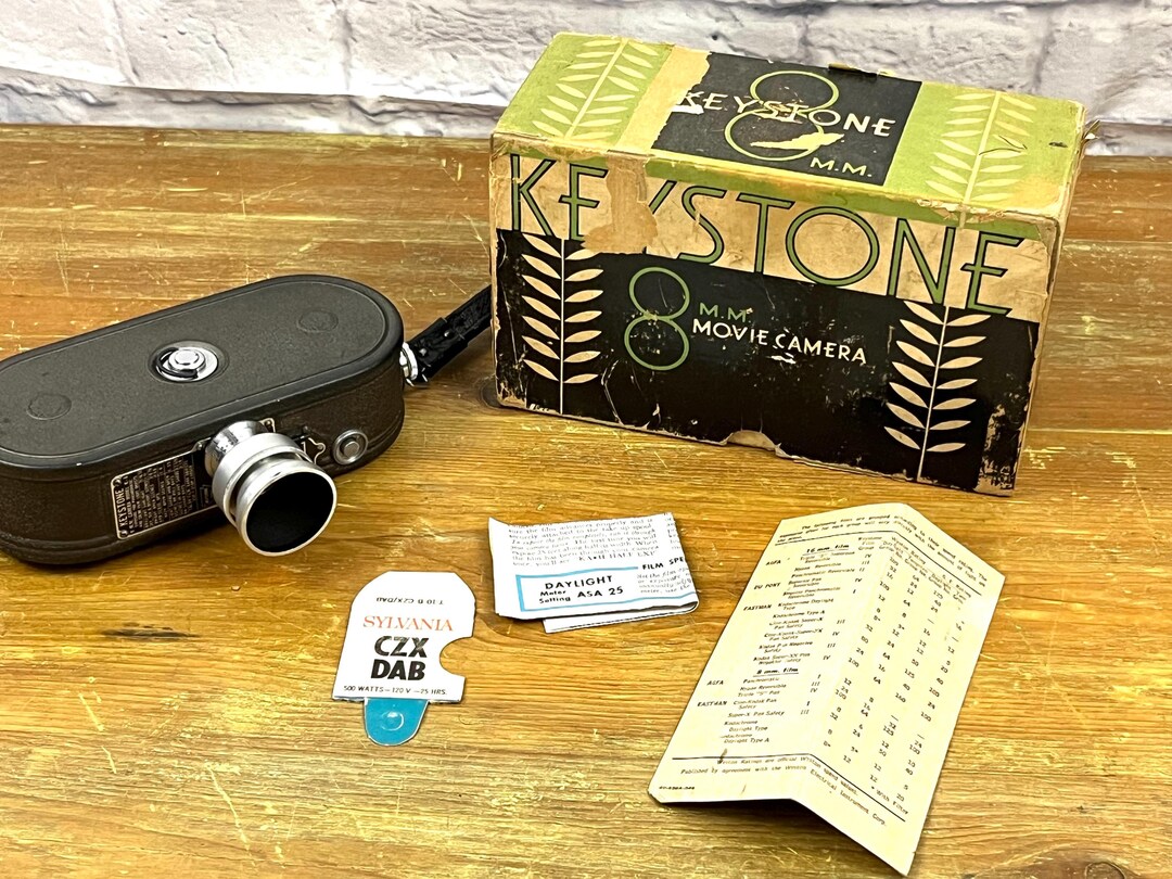 Vintage Keystone 8 Mm Movie Camera Movie Prop Camera Decor - Etsy