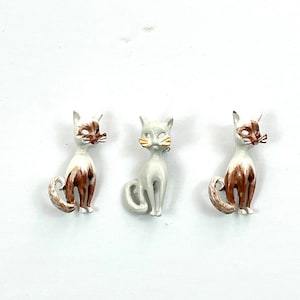 Vintage Enamel Cat Pin 2 styles to choose from sold individually