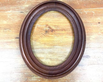Vintage Oval Wood Frame Decorative Frame Framed 3-5 wall art decor