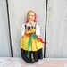 Traditional Italian Vintage Doll, Malgis Roma Cogne Collectible Doll, Souvenir Doll, Made in Italy, Gift for Child