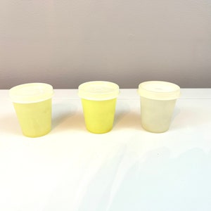 Vintage Mini storage tupperware 2 inch tall 101-24 size