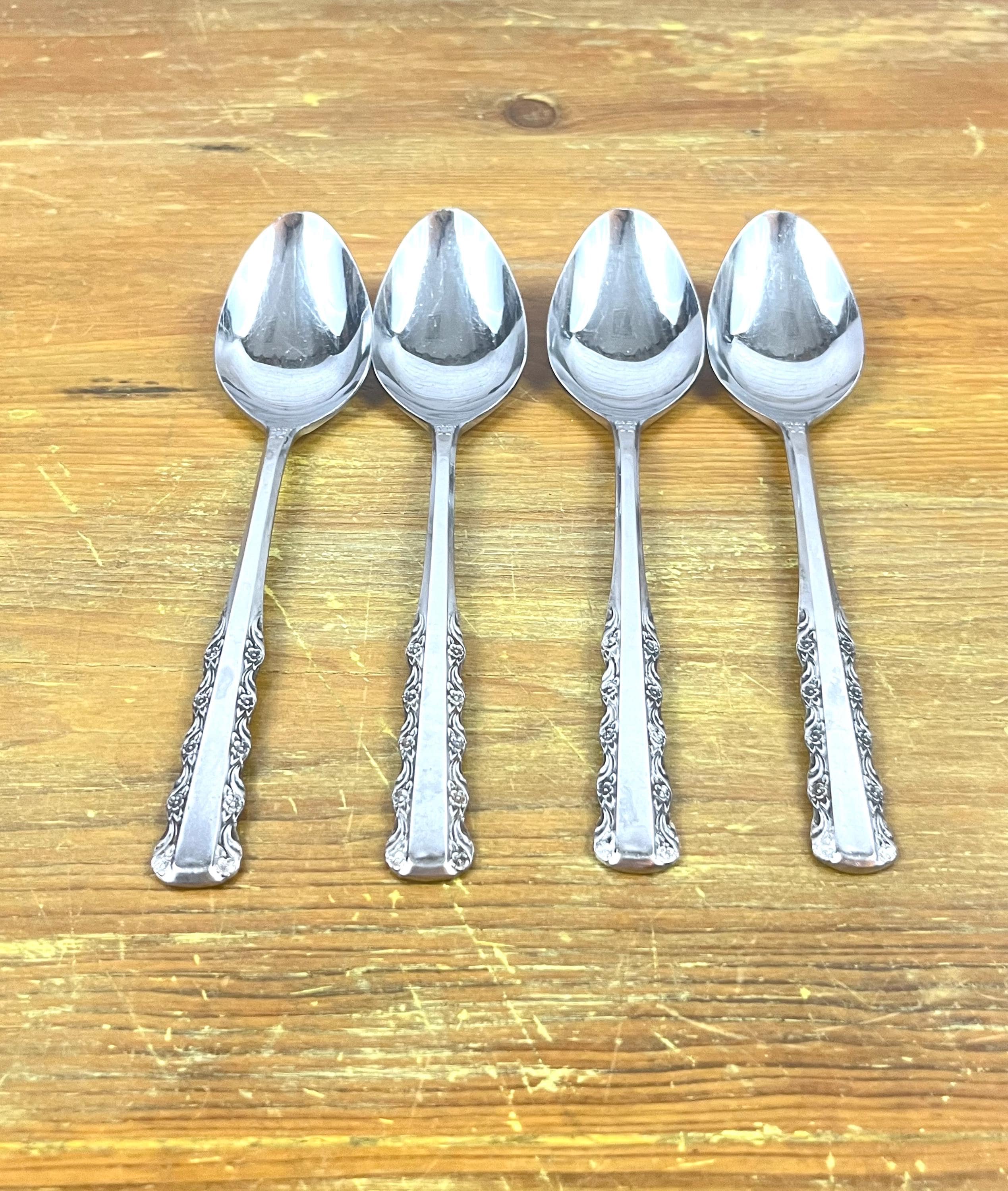 Vintage Ekco Eterna Lace Edge Stainless Flatware Set of 20 or ...