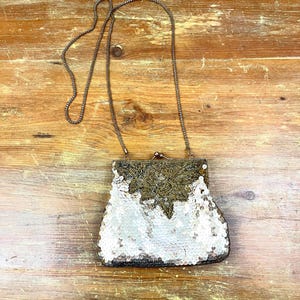 Vintage Gold Beaded Sequin Evening Bag La Regale Purse Wedding Bag