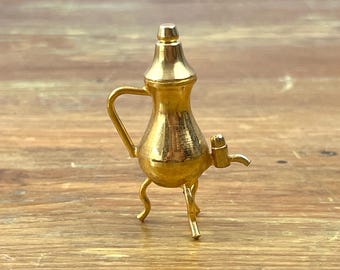 Vintage Brass Miniature Coffee Pot