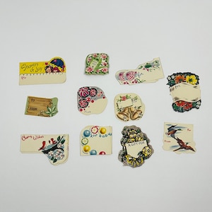 Vintage Gift Tags for various present occasions baby showers birthdays just for fun gifts