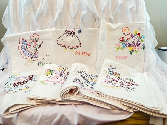 Aunt Martha's Tea Towels  Tea Towels for Embroidery