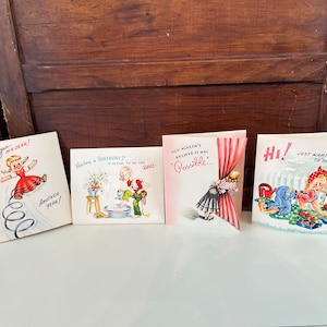 Vintage pop up 3-D 1950s cards your choice Happy Birthday cards