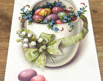 Antique 1930s German Used Easter Post Cards Set of 2