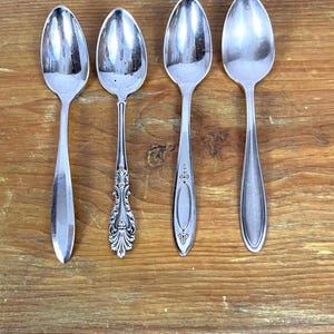 Vintage mismatched demitasse and Espresso spoons jelly or spicy sauce spoons housewarming gift