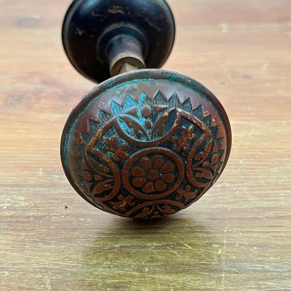 Antique Doorknob set Brass Doorknob Victorian Era Home decor