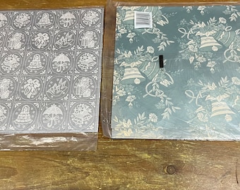 Papier do pakowania ślubów w stylu vintage, srebrny i niebieski papier rocznicowy, papier z motywem dzwonków ślubnych, papier do scrapbookingu, 4 arkusze 30" x 20"