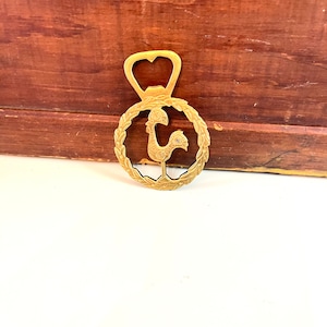 Vintage Brass Rooster bottle opener beer bottle opener