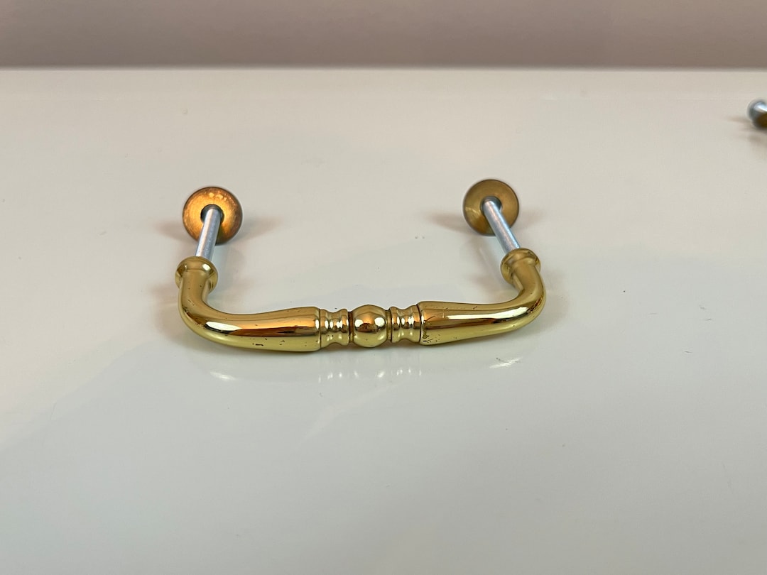 Vintage Baldwin Colonial Solid Brass Drawer Pulls 3 Inch Pulls Sold