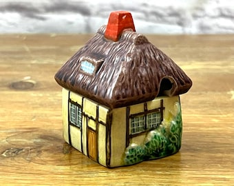 Vintage Miniature Cottage Jam or Sugar Jar Cottagecore Grammcore Kitchen Decor